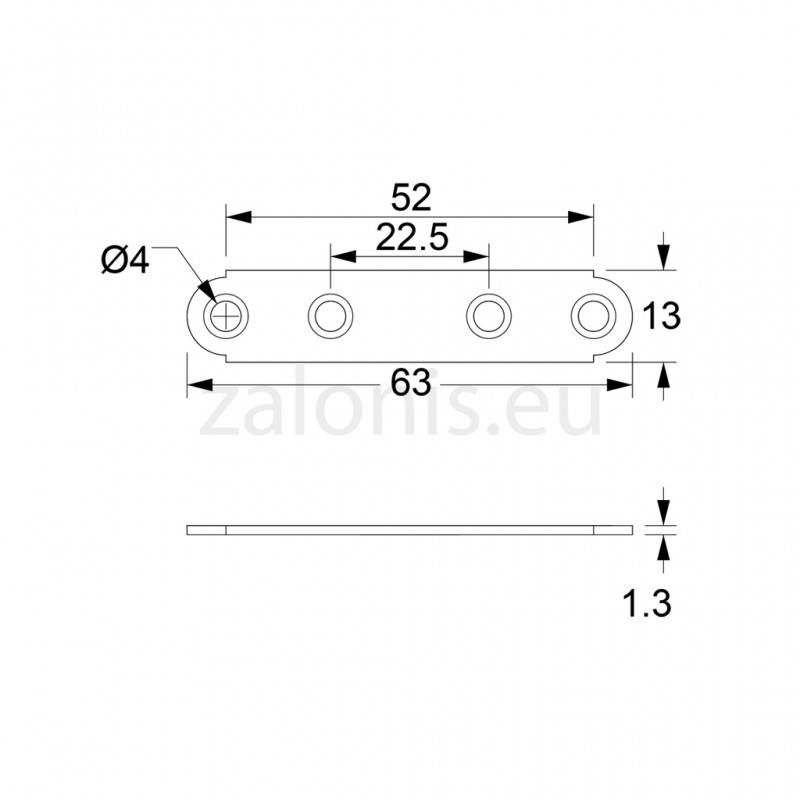 CONNECTION BAR 60 / GALVANIZED CONNECTION BARS
